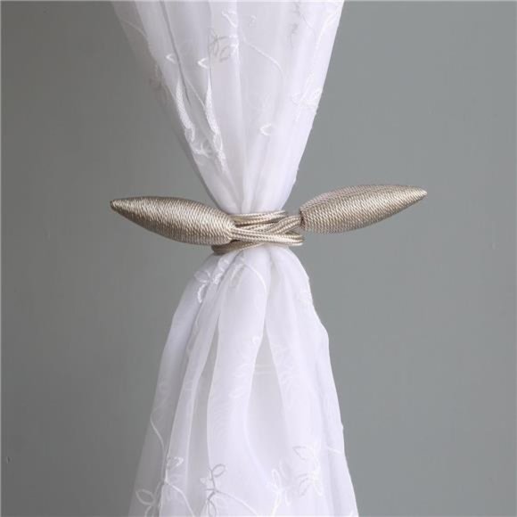 2 Pieces Curtain Tiebacks Clips Creative Window Drape Twist Tie Backs European - Picture 3 of 7